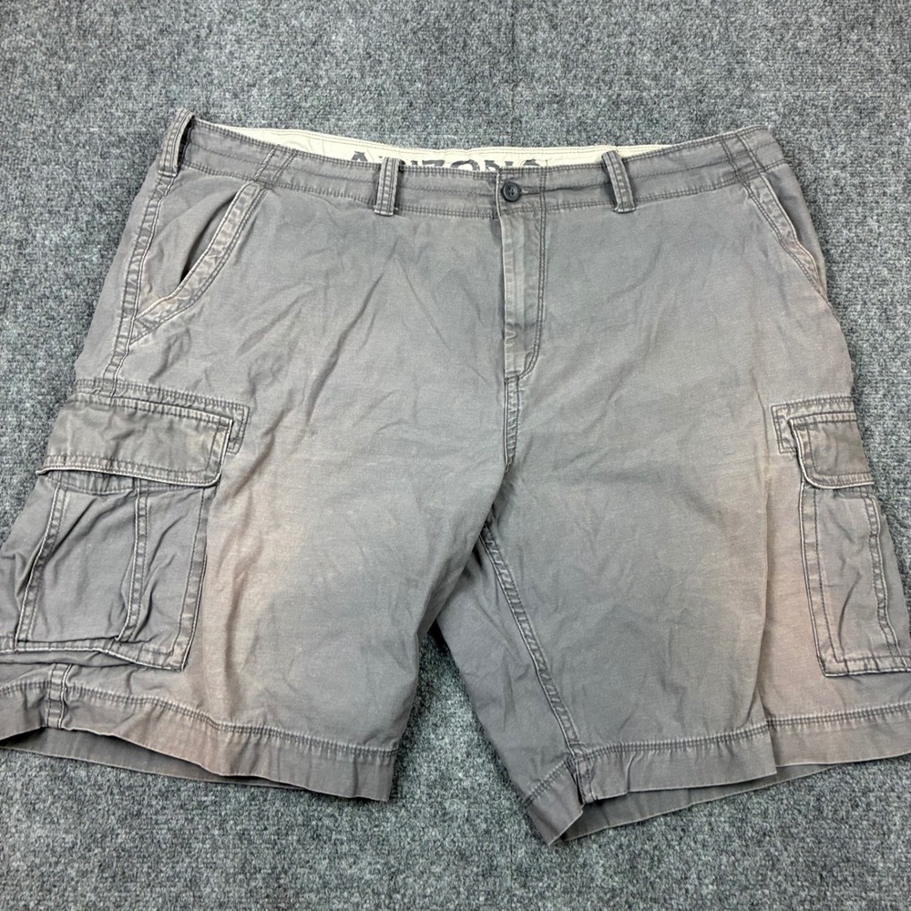 Arizona Jean Co Mens Size 46W Gray Cotton Cargo Shorts Utility Multi Pocket